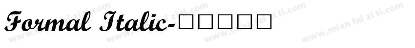 Formal Italic字体转换